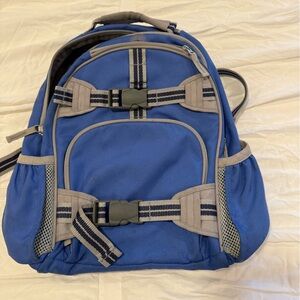 Pottery Barn Kids Blue and Gray Backpack